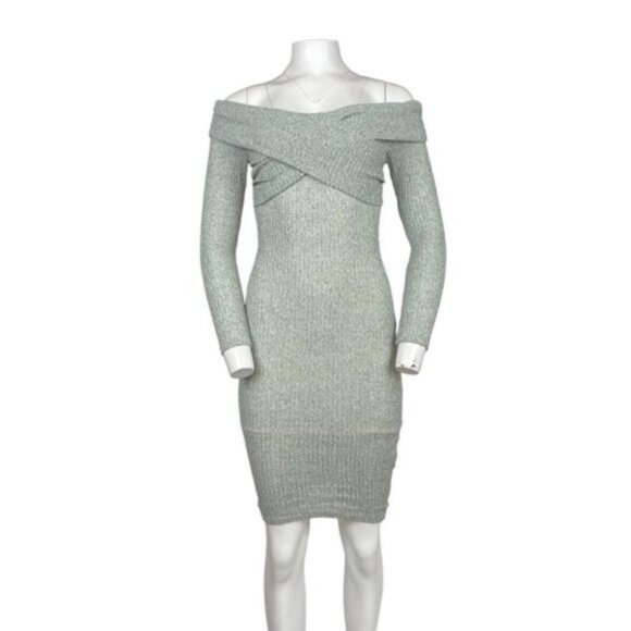 Bodycon Midi Dress Green - Picture 1 of 3